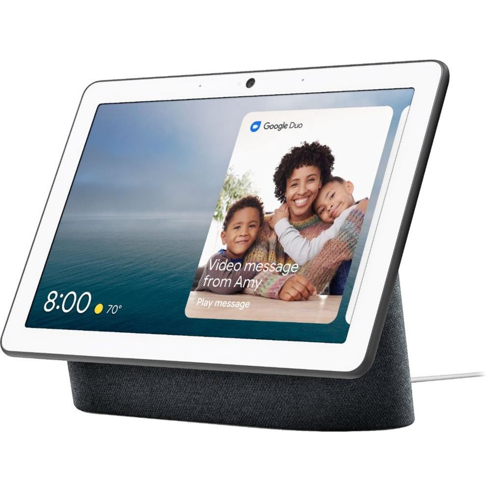 slide 6 of 6, Google Nest Hub Max Smart Speaker with Google Assistant Voice Control in Charcoal, 1 ct