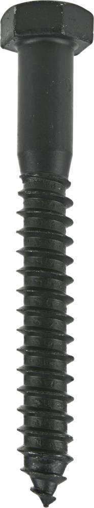 slide 3 of 4, Deck Plus 5/16-in x 3-1/2-in Black Epoxy Hex -Head Exterior Lag screws, 1 ct