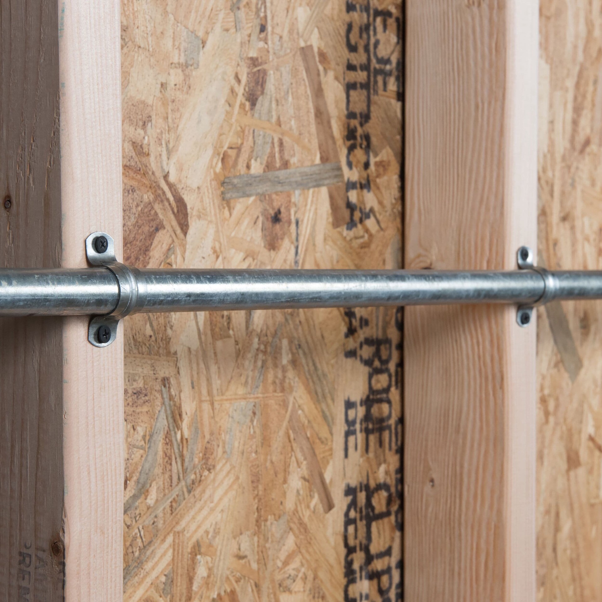 slide 3 of 6, Oatey 4-in to 4-in dia Galvanized 2-hole pipe strap, 1 ct