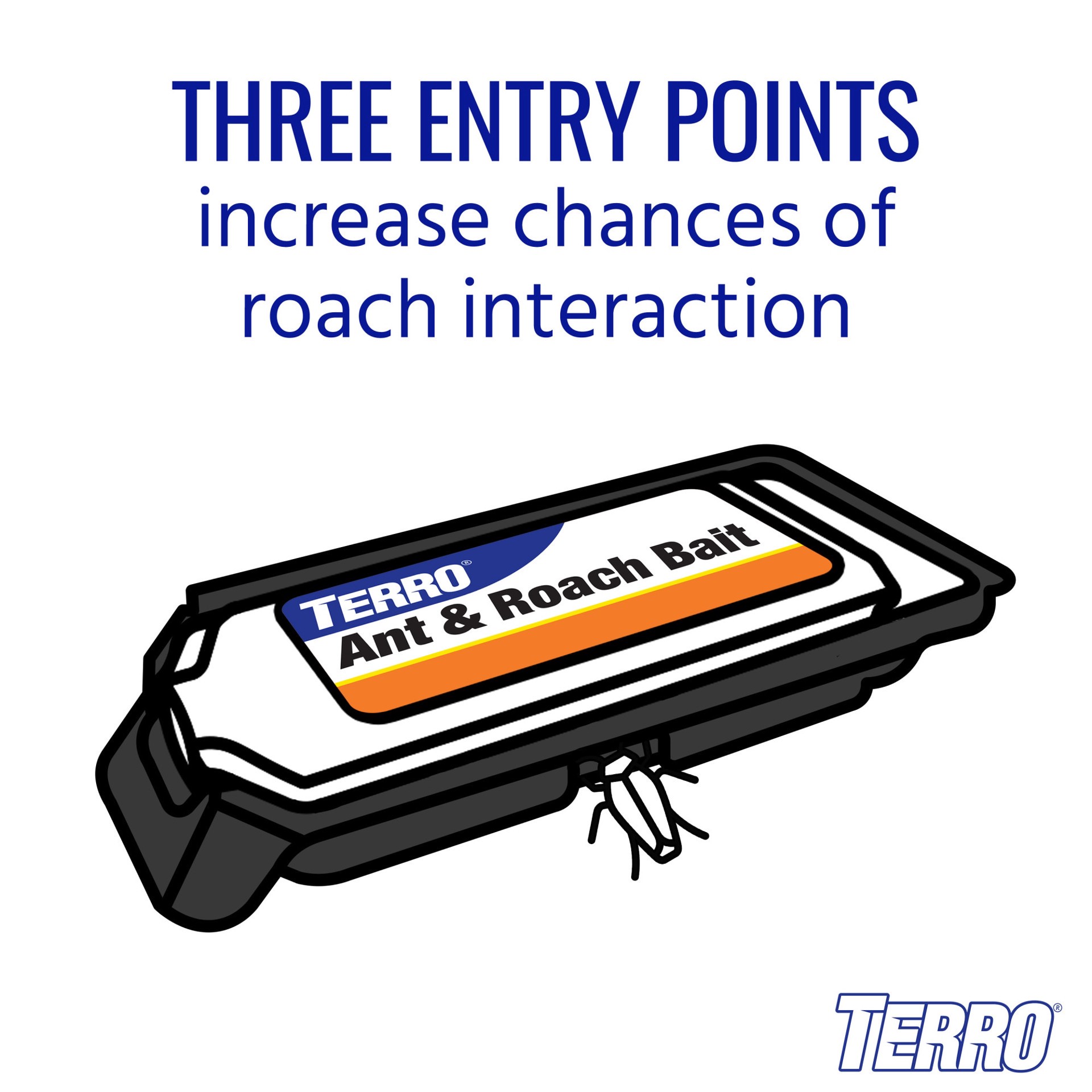 slide 4 of 6, TERRO Ant and Roach 1.72 -fl oz Roach bait station 4 -Pack, 1 ct