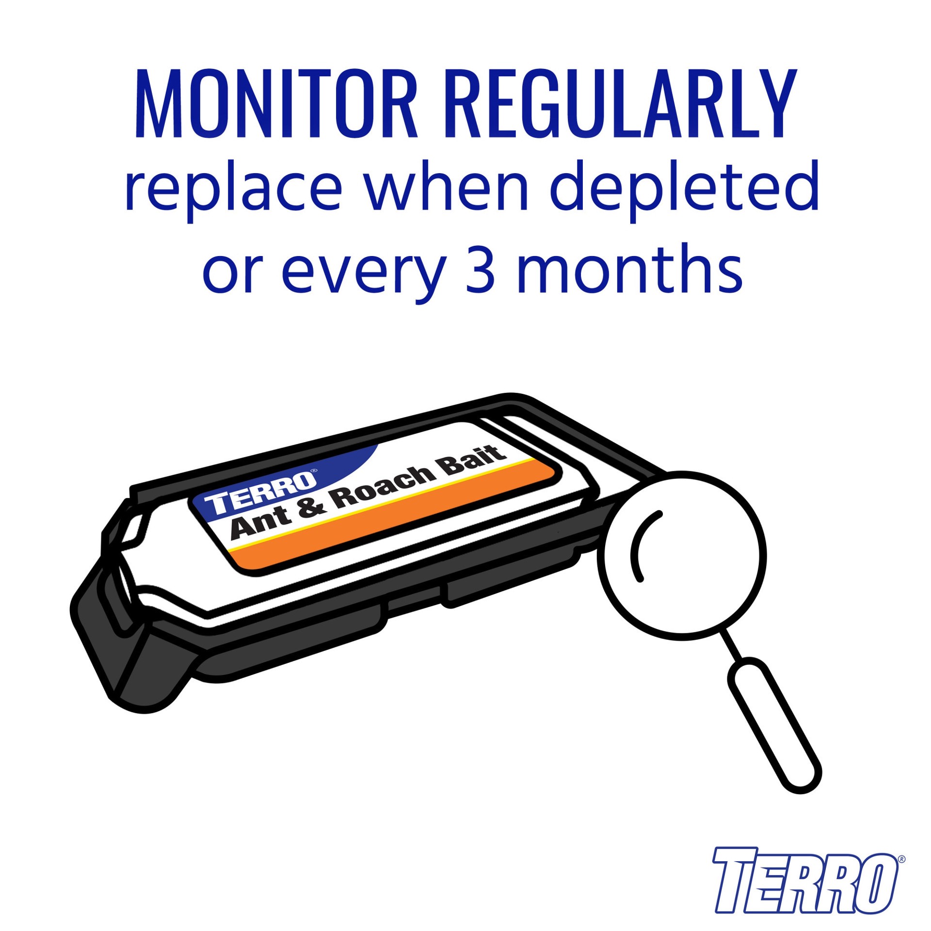 slide 6 of 6, TERRO Ant and Roach 1.72 -fl oz Roach bait station 4 -Pack, 1 ct