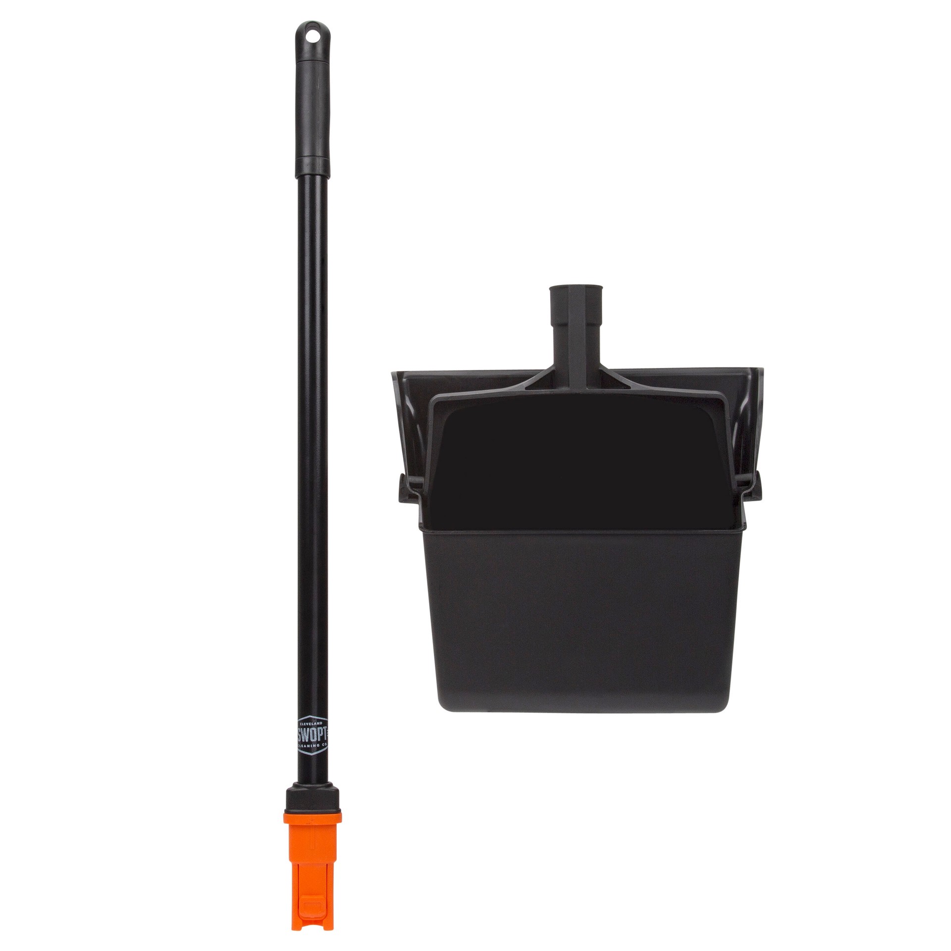 slide 3 of 6, SWOPT Plastic 29 in. Handle with 12 in. Wide Upright dustpan, 1 ct