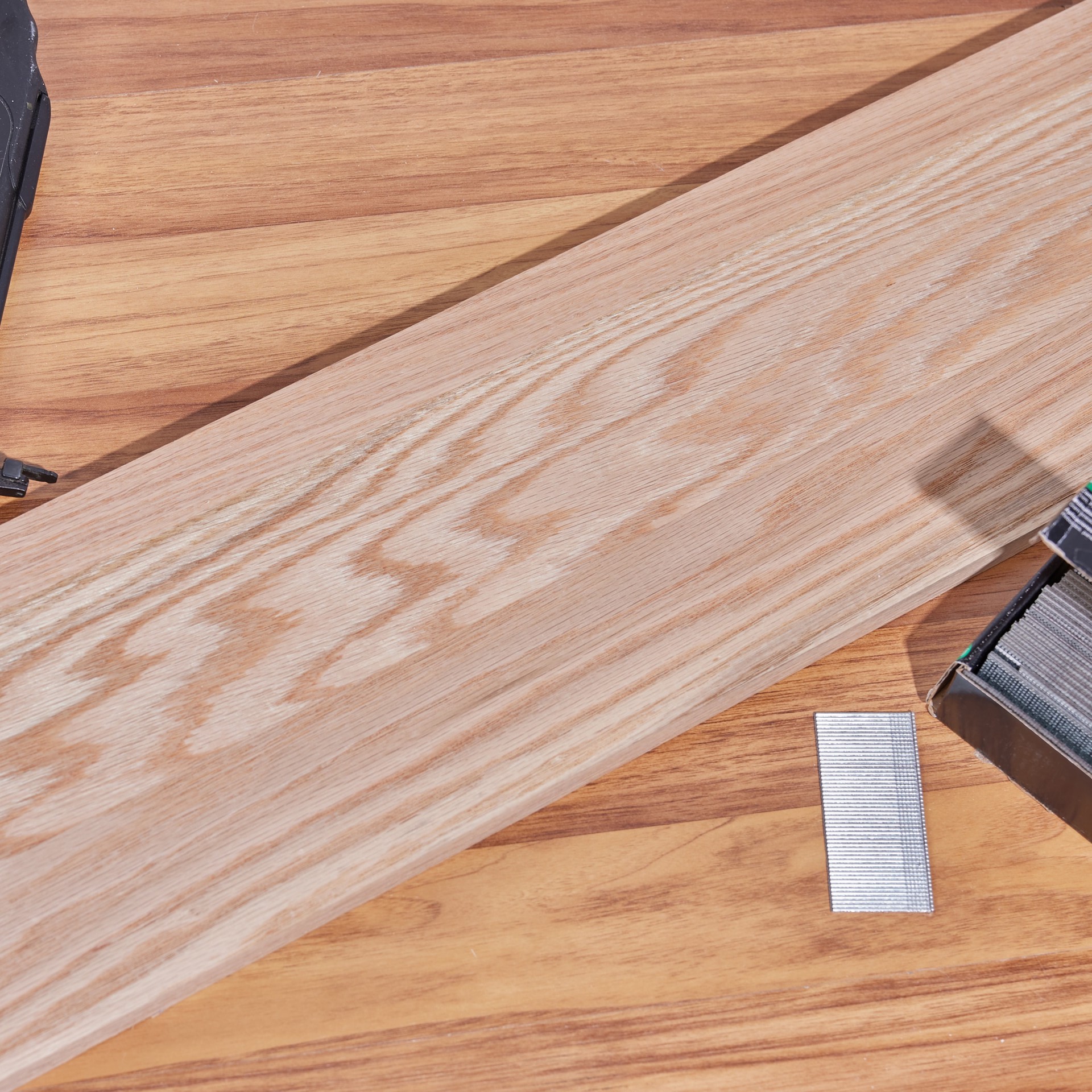 slide 2 of 6, RELIABILT 48-in x 7.5-in x 0.75-in Unfinished Red oak Wood Stair Riser, 1 ct