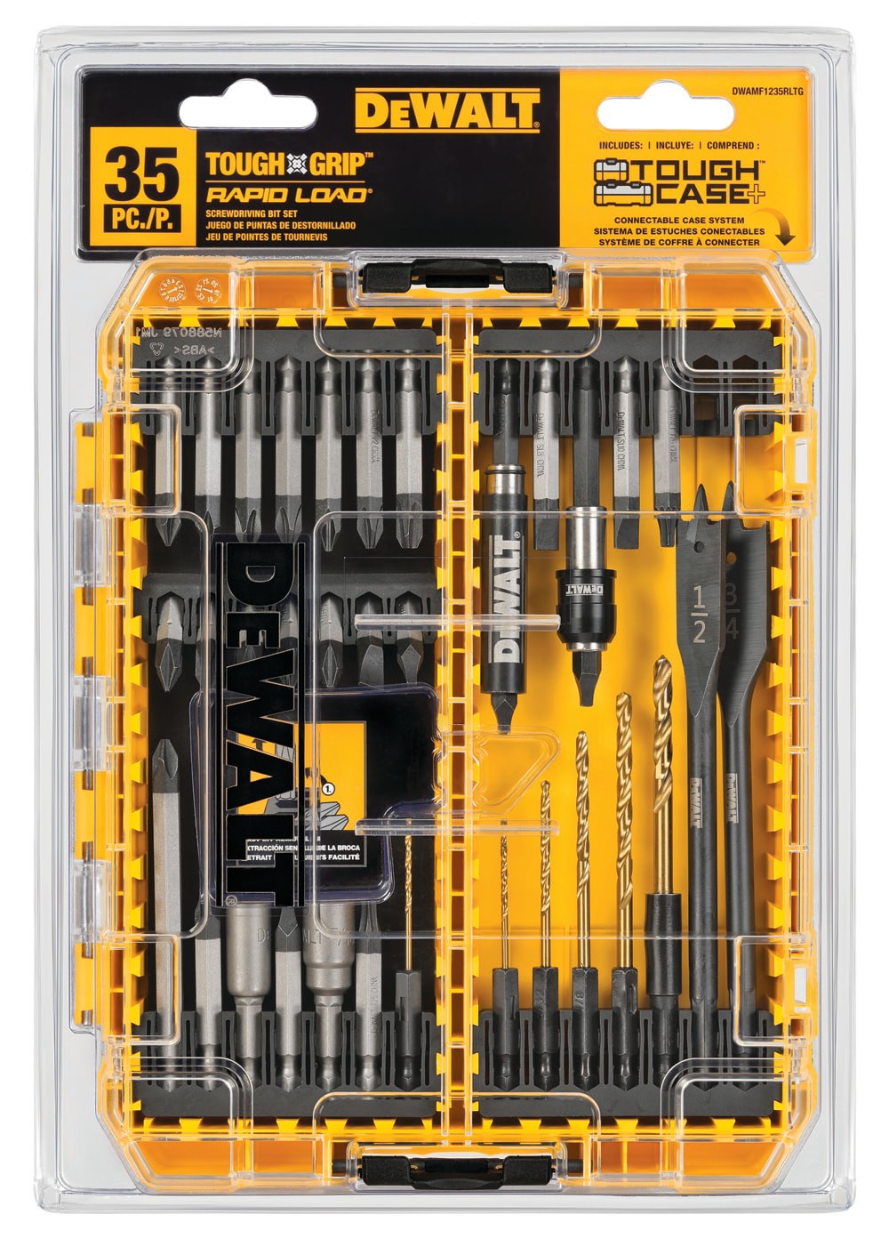 slide 3 of 6, DEWALT Tough Grip Screwdriver Bit Set (35-Piece), 1 ct