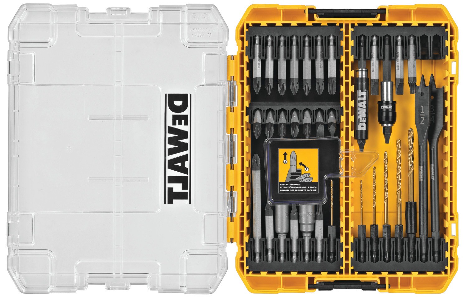 slide 1 of 6, DEWALT Tough Grip Screwdriver Bit Set (35-Piece), 1 ct