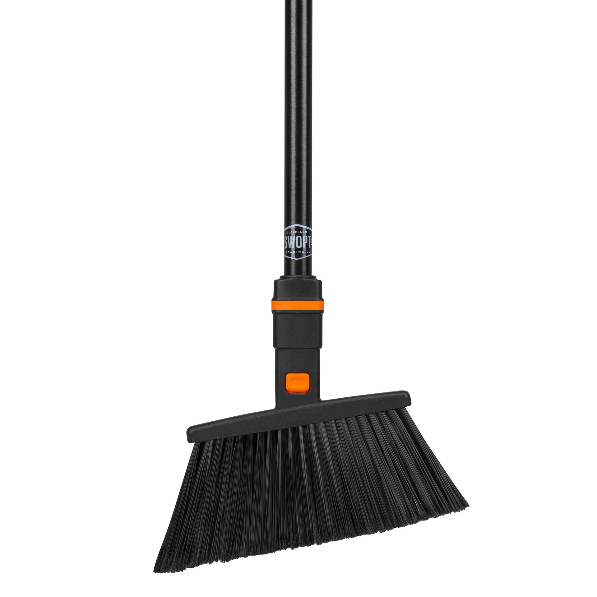 slide 4 of 6, SWOPT 48 in Steel Handle with Standard Duty Head 11-in Poly fiber Multi-surface Angle Upright Broom, 1 ct