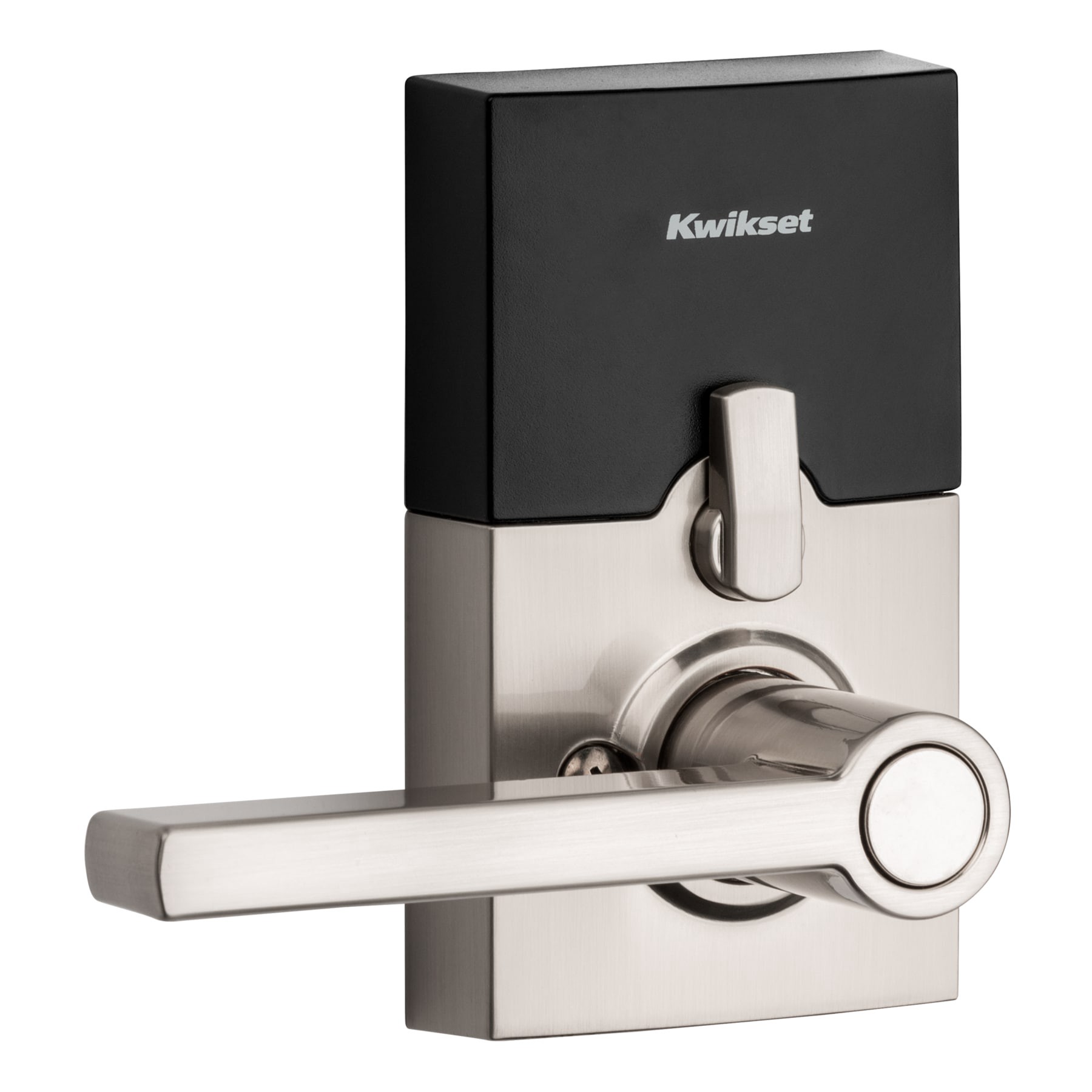 slide 4 of 6, Kwikset SmartCode 917 Contemporary Satin Nickel Keypad Electronic Handle Lock ft. SmartKey Security, 1 ct