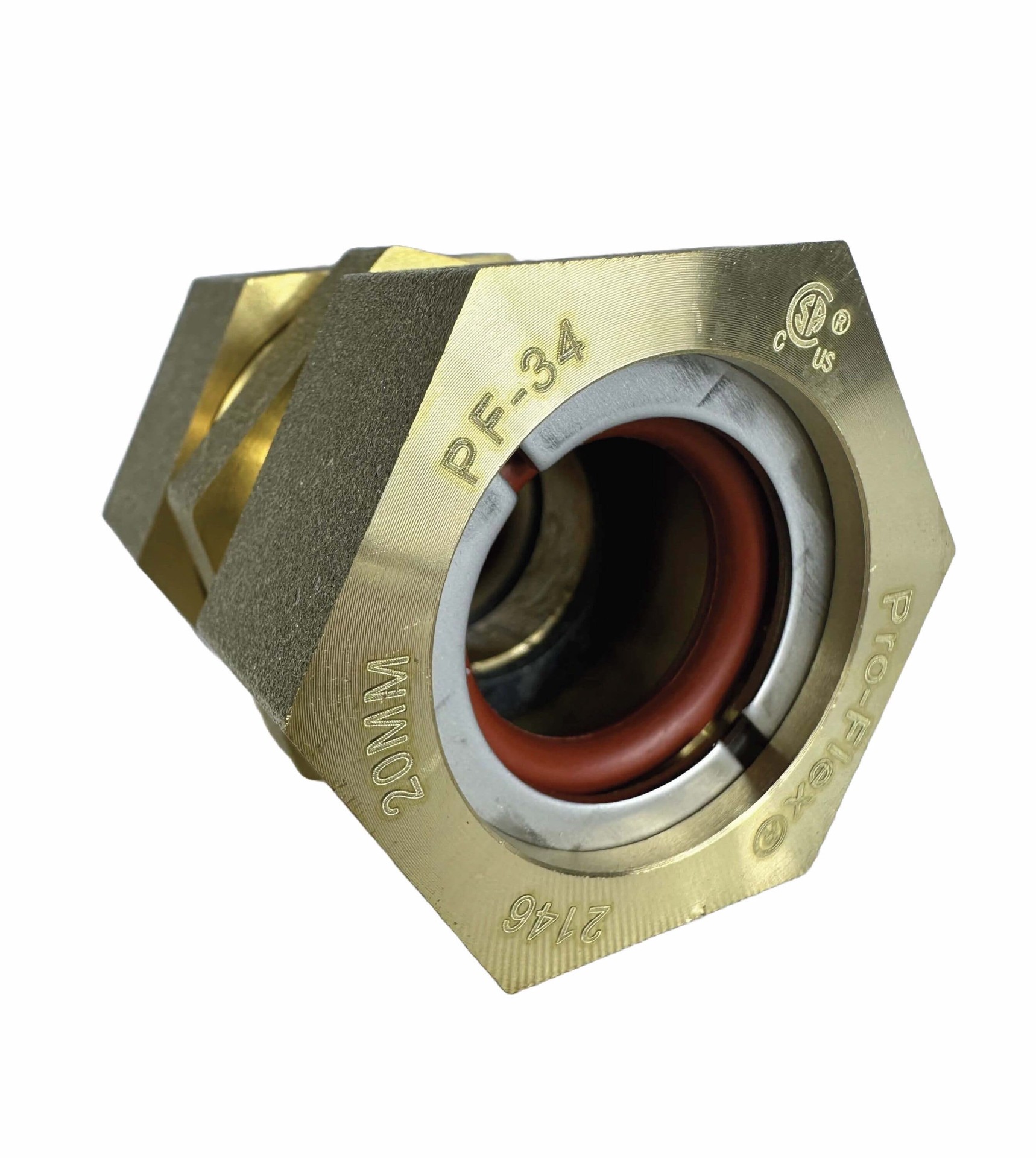 slide 2 of 2, PRO-FLEX 3/4-in CSST Brass Splicer Adapter, 1 ct