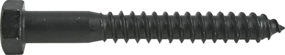 slide 3 of 4, Deck Plus 3/8-in x 3-1/2-in Black Epoxy Hex -Head Exterior Lag screws, 1 ct