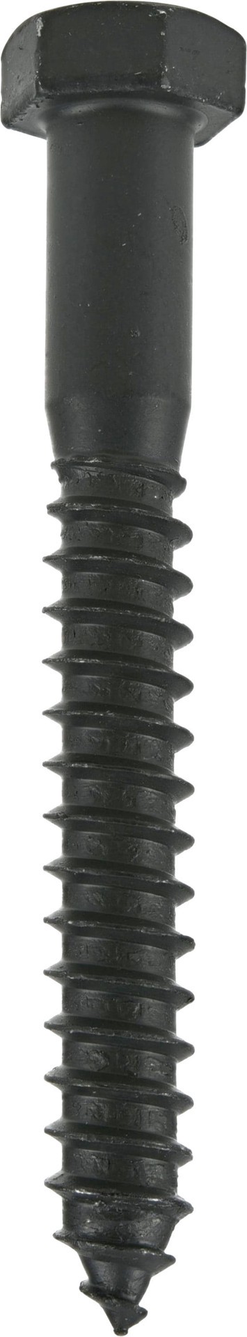 slide 3 of 6, Deck Plus 1/2-in x 4-in Black Epoxy Hex -Head Exterior Lag screws, 1 ct