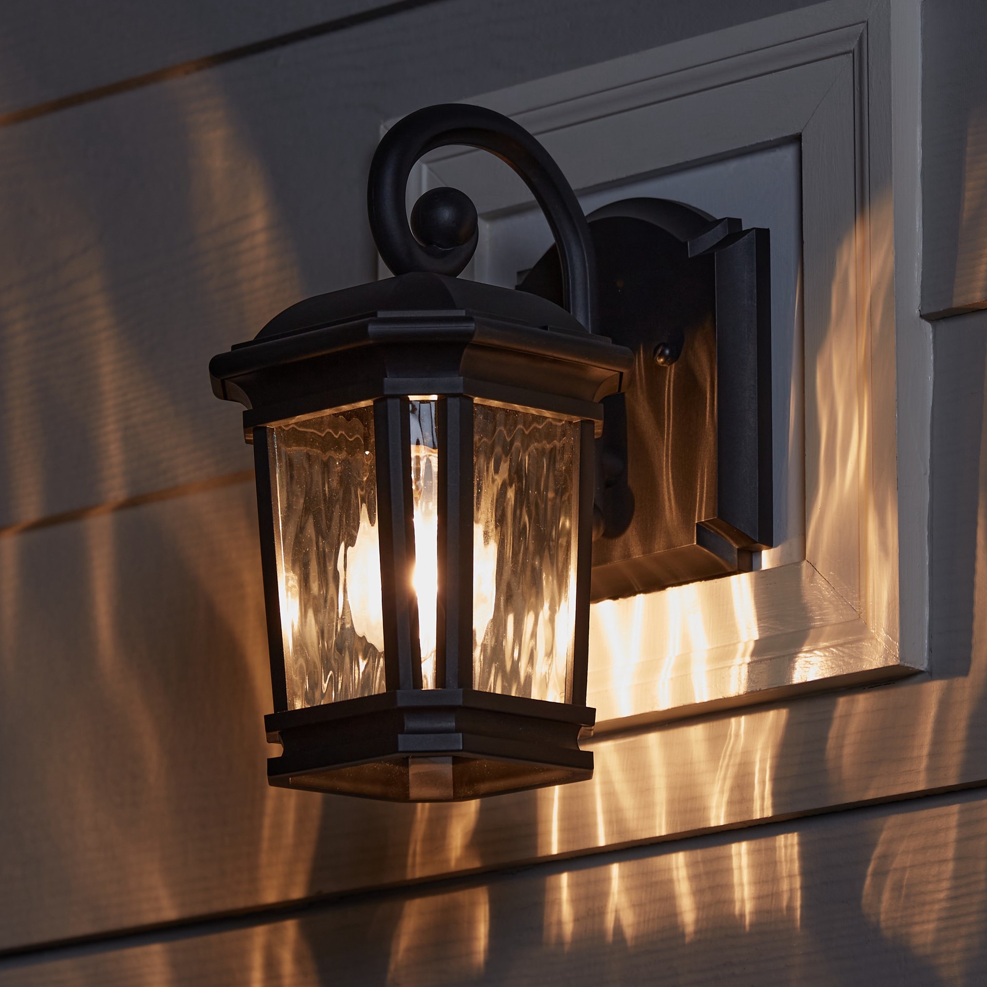 slide 3 of 6, Quoizel Corrigan 1 -Light 10.75-in H Matte Black Hardwired Outdoor Wall Light, 1 ct