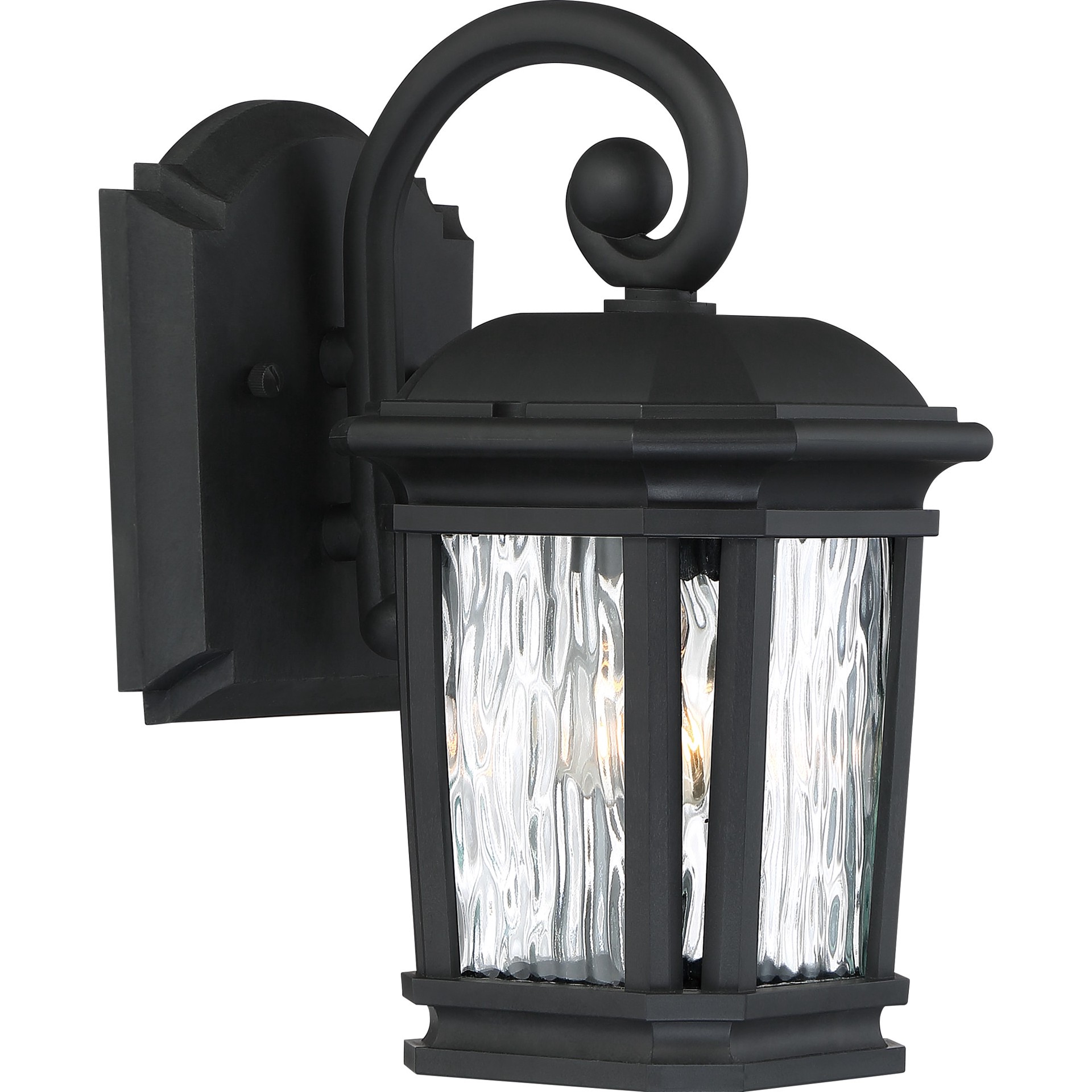 slide 4 of 6, Quoizel Corrigan 1 -Light 10.75-in H Matte Black Hardwired Outdoor Wall Light, 1 ct
