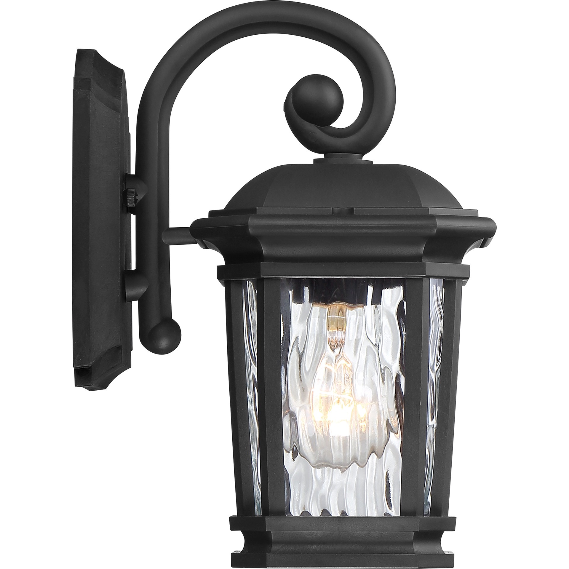 slide 5 of 6, Quoizel Corrigan 1 -Light 10.75-in H Matte Black Hardwired Outdoor Wall Light, 1 ct