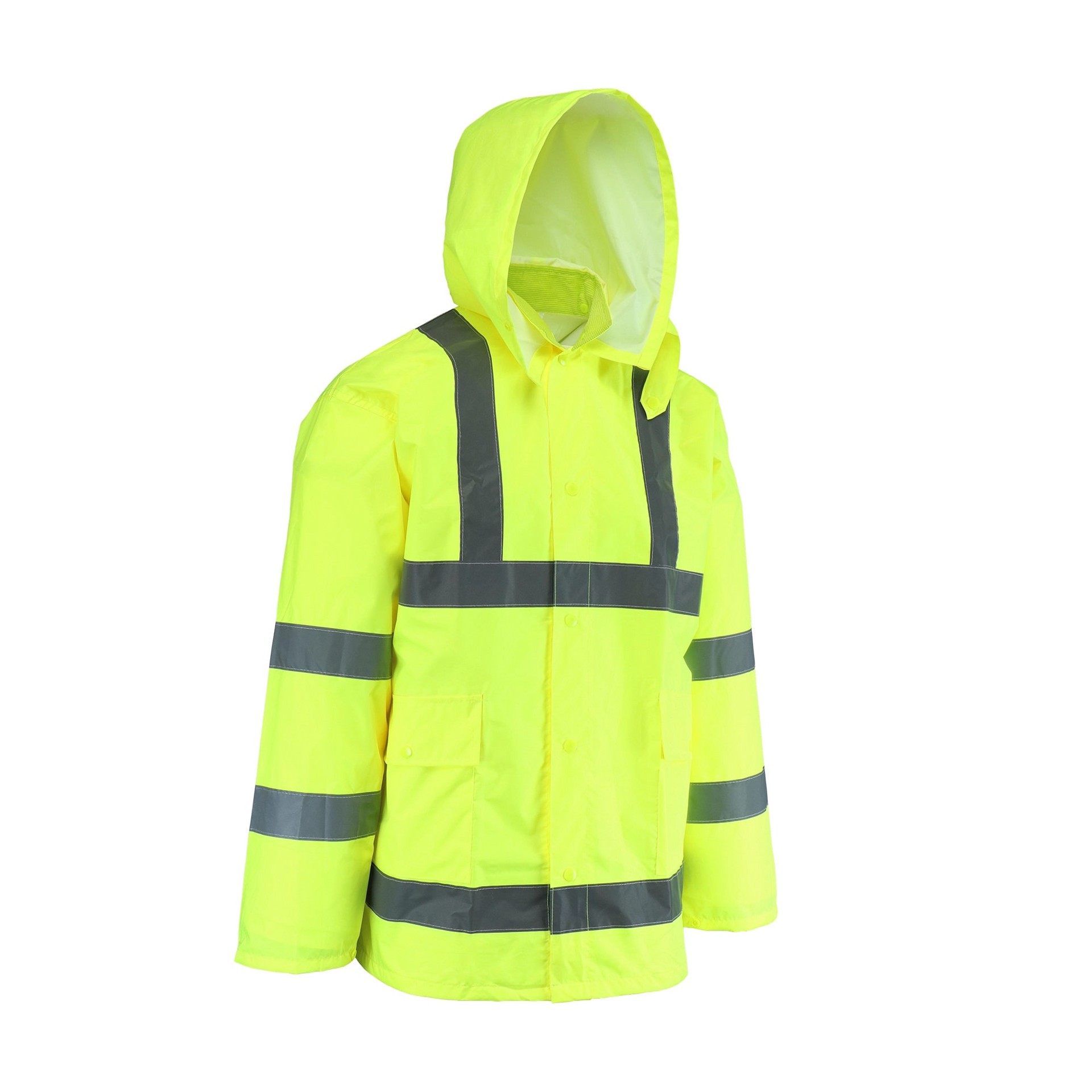 slide 2 of 6, Safety Works 3-Piece Men's X-Large Yellow Rain Suit, 1 ct