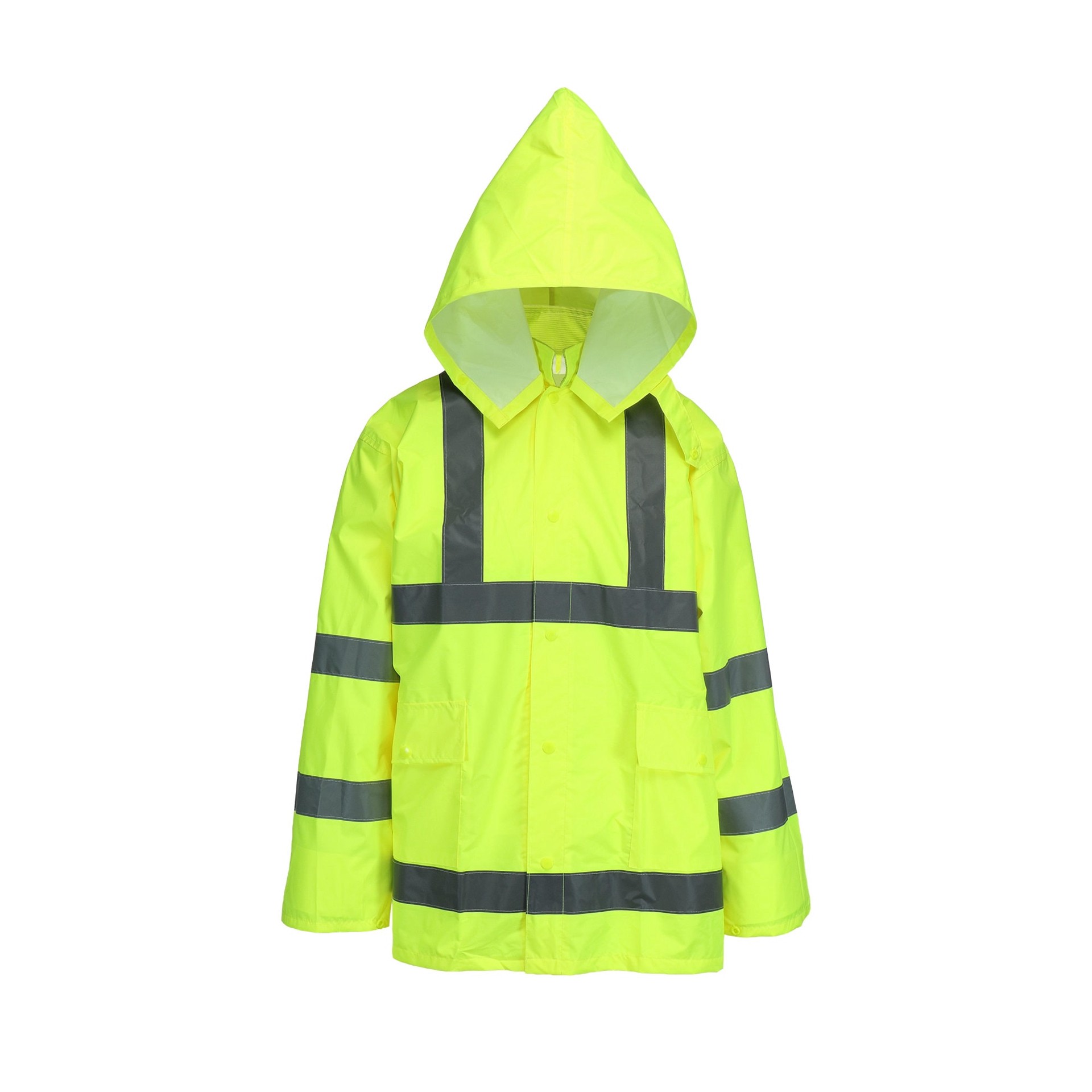 slide 3 of 6, Safety Works 3-Piece Men's X-Large Yellow Rain Suit, 1 ct