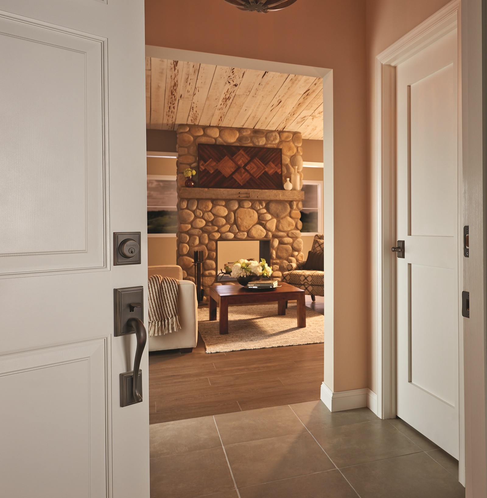 slide 2 of 6, Schlage Single Cylinder Aged Bronze Single Cylinder Deadbolt, 1 ct