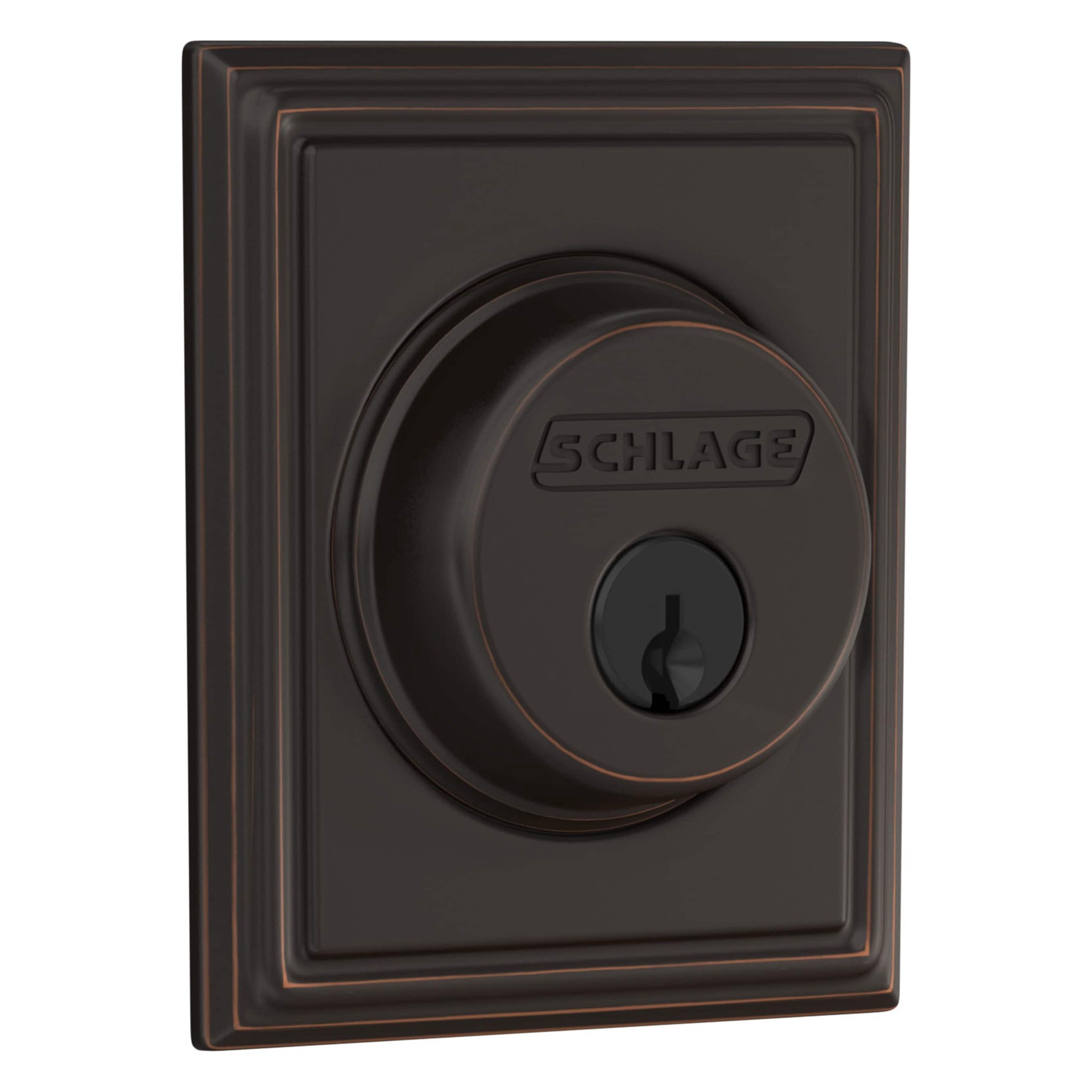 slide 3 of 6, Schlage Single Cylinder Aged Bronze Single Cylinder Deadbolt, 1 ct