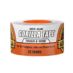 Gorilla Tough Wide White Duct Tape 2.88-in x 25 Yard(s)