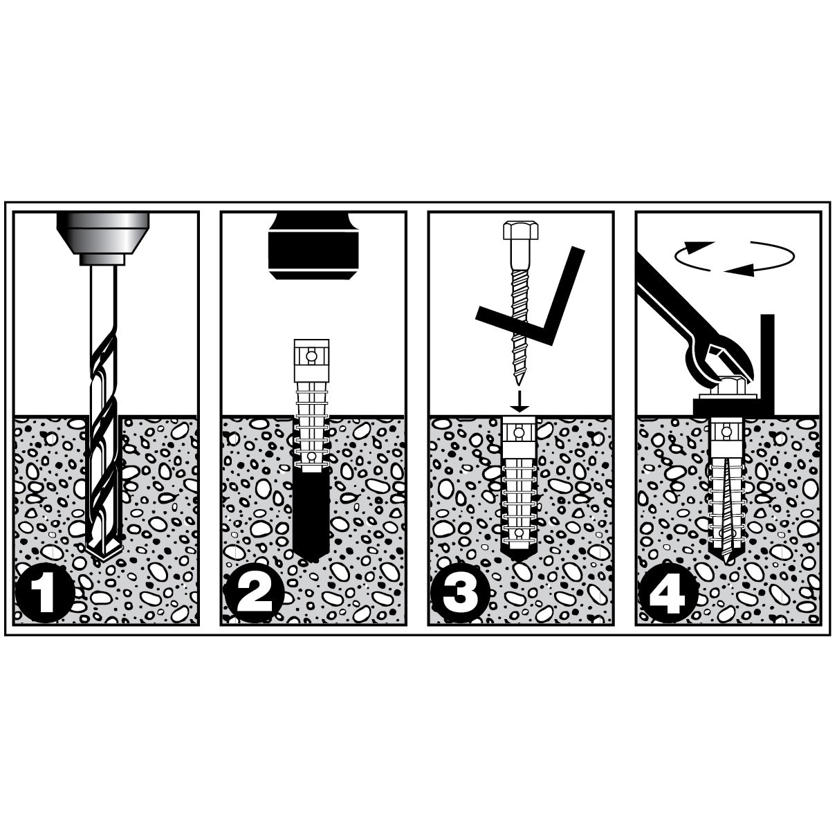 slide 4 of 6, Cobra 326.0-lb 3/8-in x 2-1/2-in Lag Shield Anchors 10.0 -Pack, 1 ct