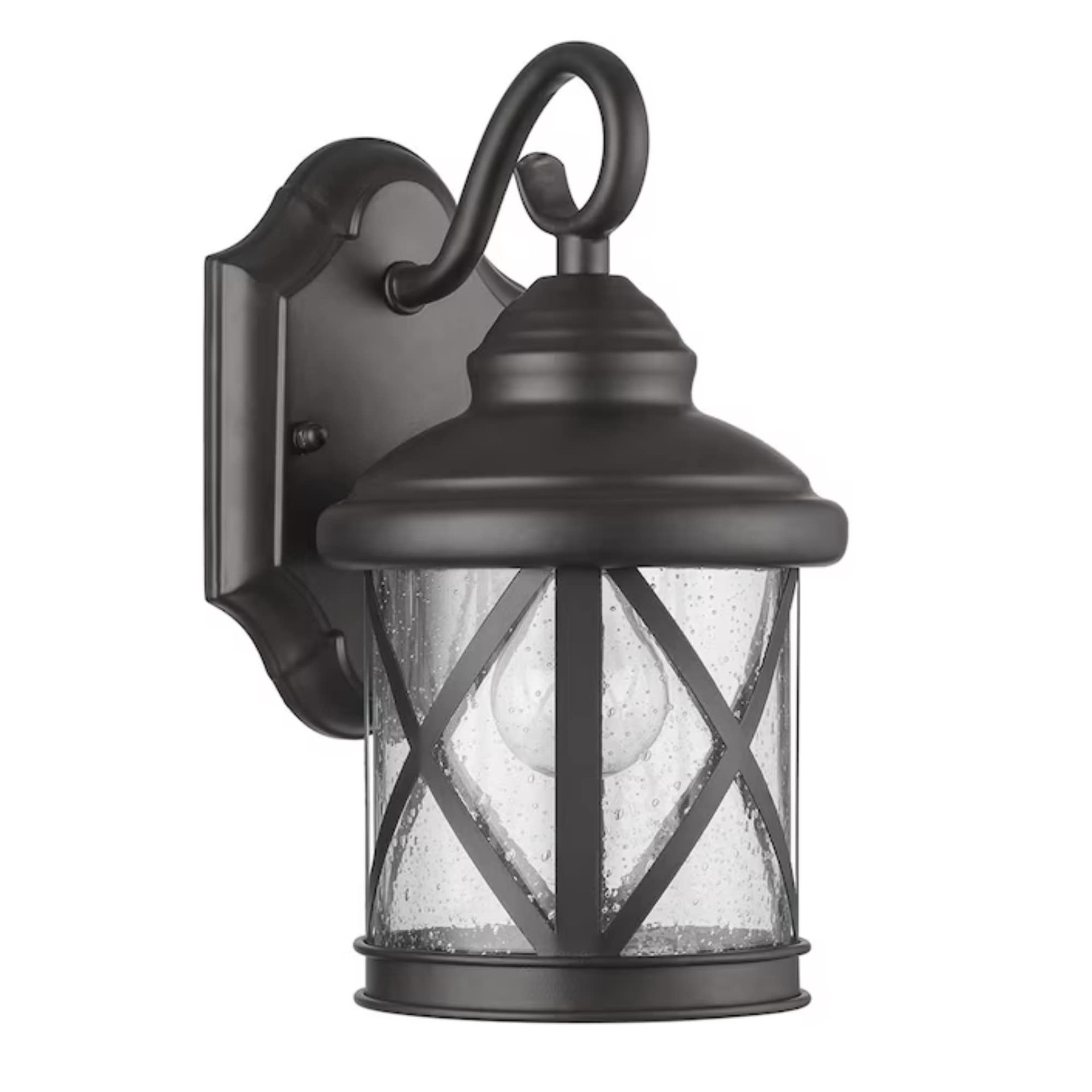 slide 6 of 6, allen + roth Castine 2 -Pack 1 -Light 10-in H Oil-rubbed Bronze Hardwired Outdoor Wall Light, 1 ct