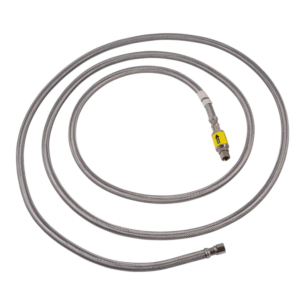 slide 2 of 6, EASTMAN 10-ft 1/4 -in Compression Inlet x 1/4 -in Compression Outlet Braided stainless steel Ice maker connector, 1 ct