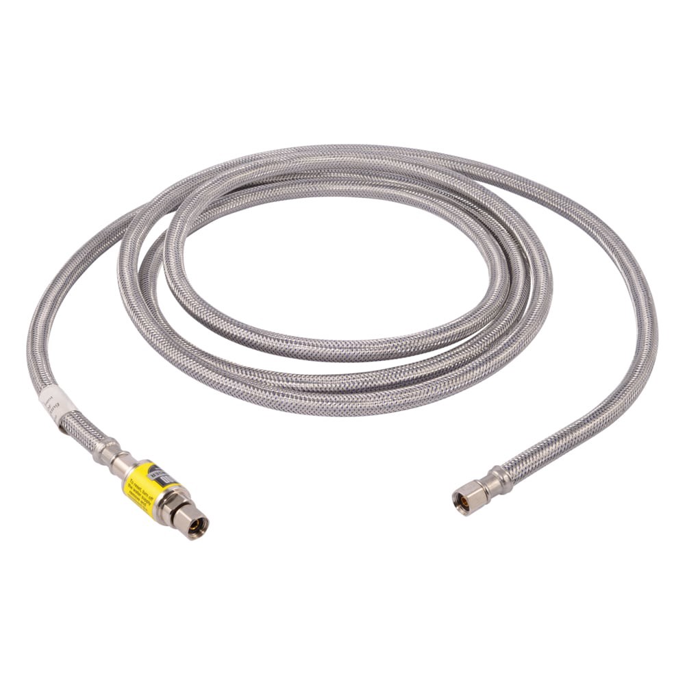 slide 1 of 6, EASTMAN 10-ft 1/4 -in Compression Inlet x 1/4 -in Compression Outlet Braided stainless steel Ice maker connector, 1 ct