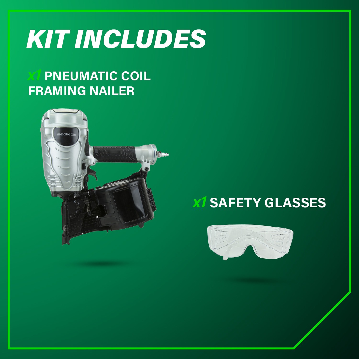 slide 5 of 6, Metabo HPT 3.5-in 15 -Degree Pneumatic Clip head/Roundhead Framing Nailer, 1 ct