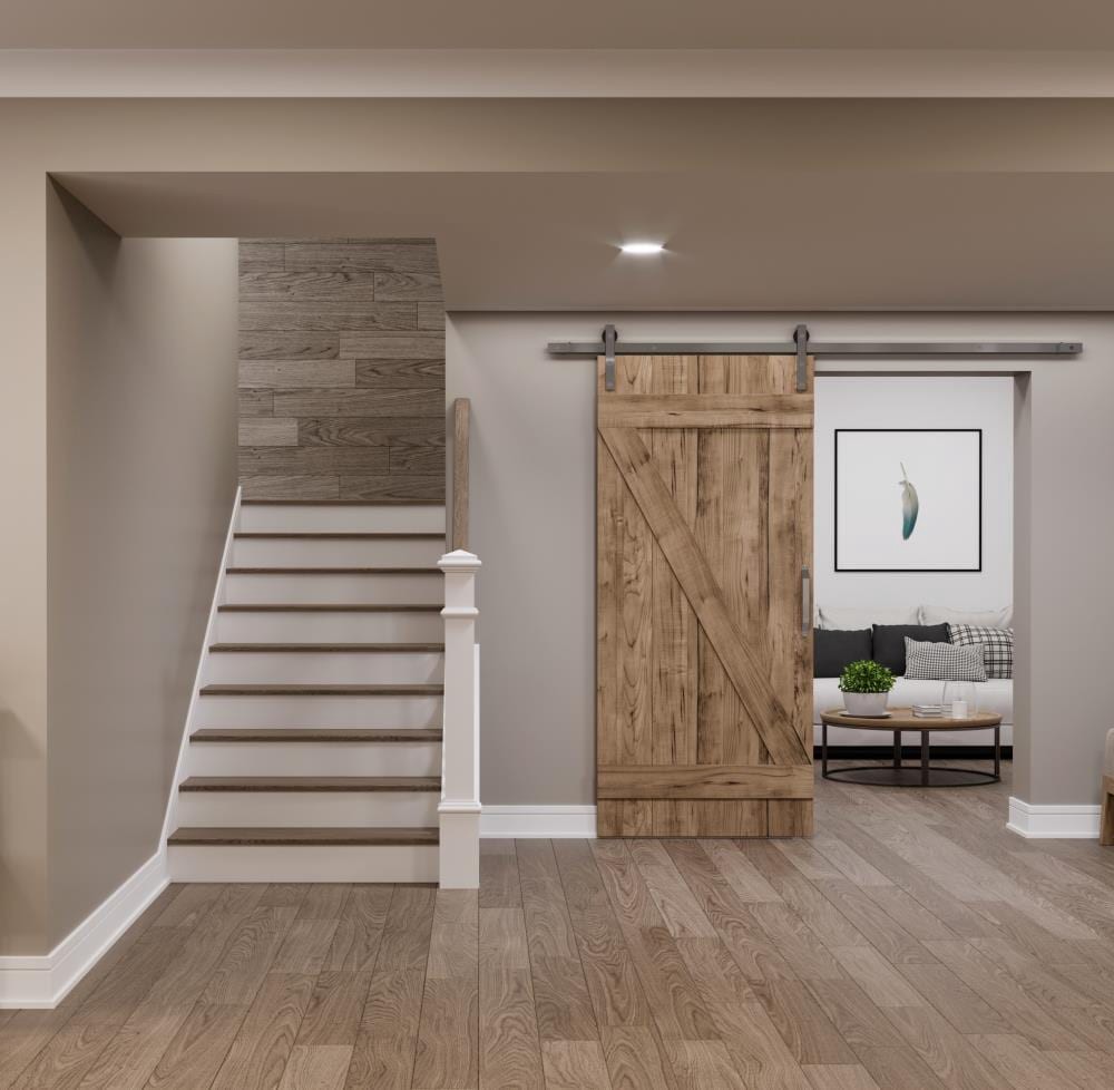 slide 6 of 6, RELIABILT 42-in x 7.5-in x 0.375-in Reversible Oak Wood Stair Riser, 1 ct