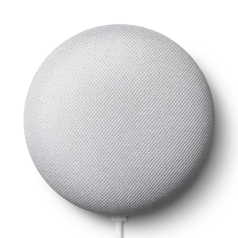 slide 2 of 5, Google Nest Mini (2nd Gen) Smart Speaker with Google Assistant Voice Control in Chalk, 1 ct
