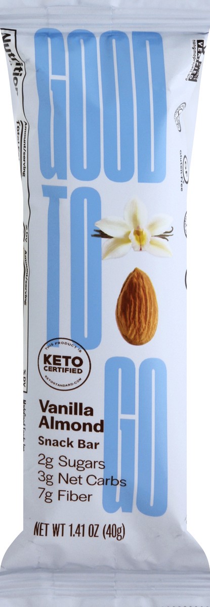 slide 5 of 7, Good to Go Vanilla Almond Keto Bar, 1.4 oz