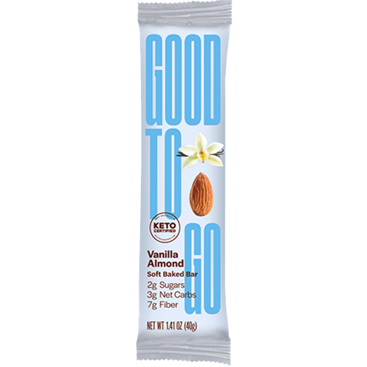 slide 1 of 7, Good to Go Vanilla Almond Keto Bar, 1.4 oz