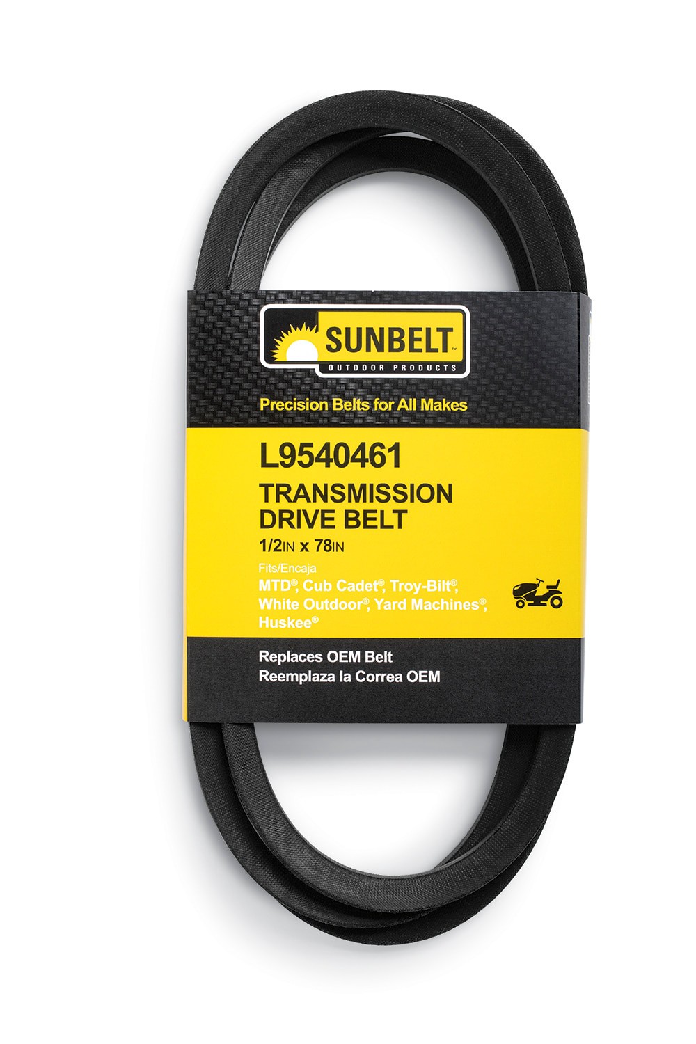 slide 1 of 6, Sunbelt 1/2-in x 78-in Transmission Drive Belt, Riding Mower/Tractors, Replaces OEM Part Number 7540461, 9540461, 754-0461, 954-0462, 1 ct