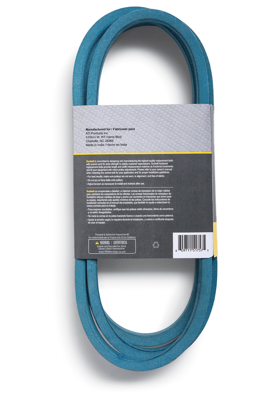 slide 2 of 6, Sunbelt 1/2-in x 89-in Deck/Drive Belt, Multiple, Replaces OEM Part Number A87K, 4L890K, 1 ct