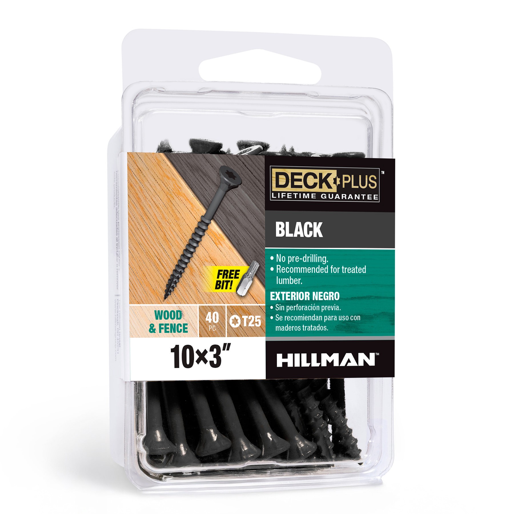 slide 1 of 6, Deck Plus #10 x 3-in Wood to wood Deck Screws ( 40 -Per Box ), 1 ct