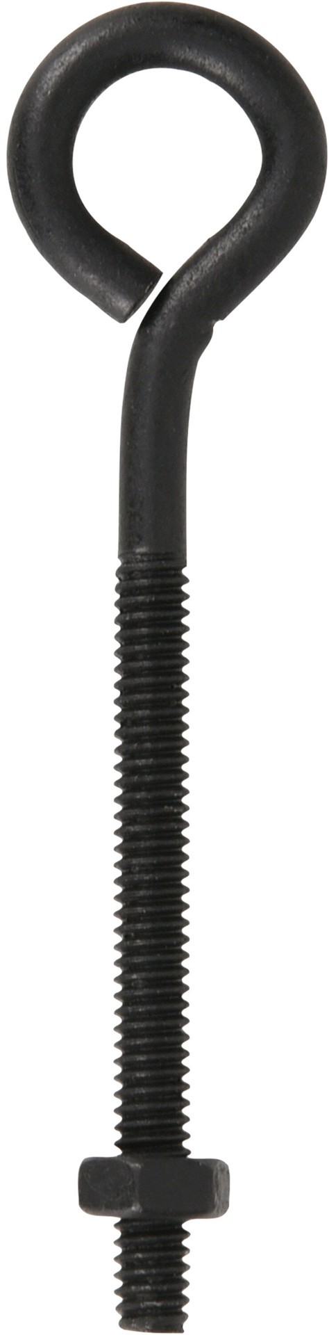 slide 2 of 5, DuraSteel 1/4-in 1/4-in x 4-in Black phosphate Interior/Exterior Coarse Thread Eye Bolt, 1 ct