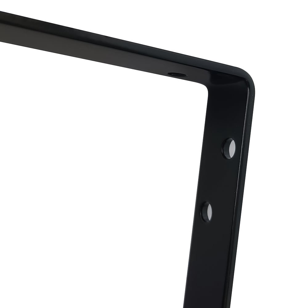 slide 6 of 6, Project Source 12.84-in L x 1.06-in W x 7.99-in D Heavy Duty Black Shelf bracket, 1 ct