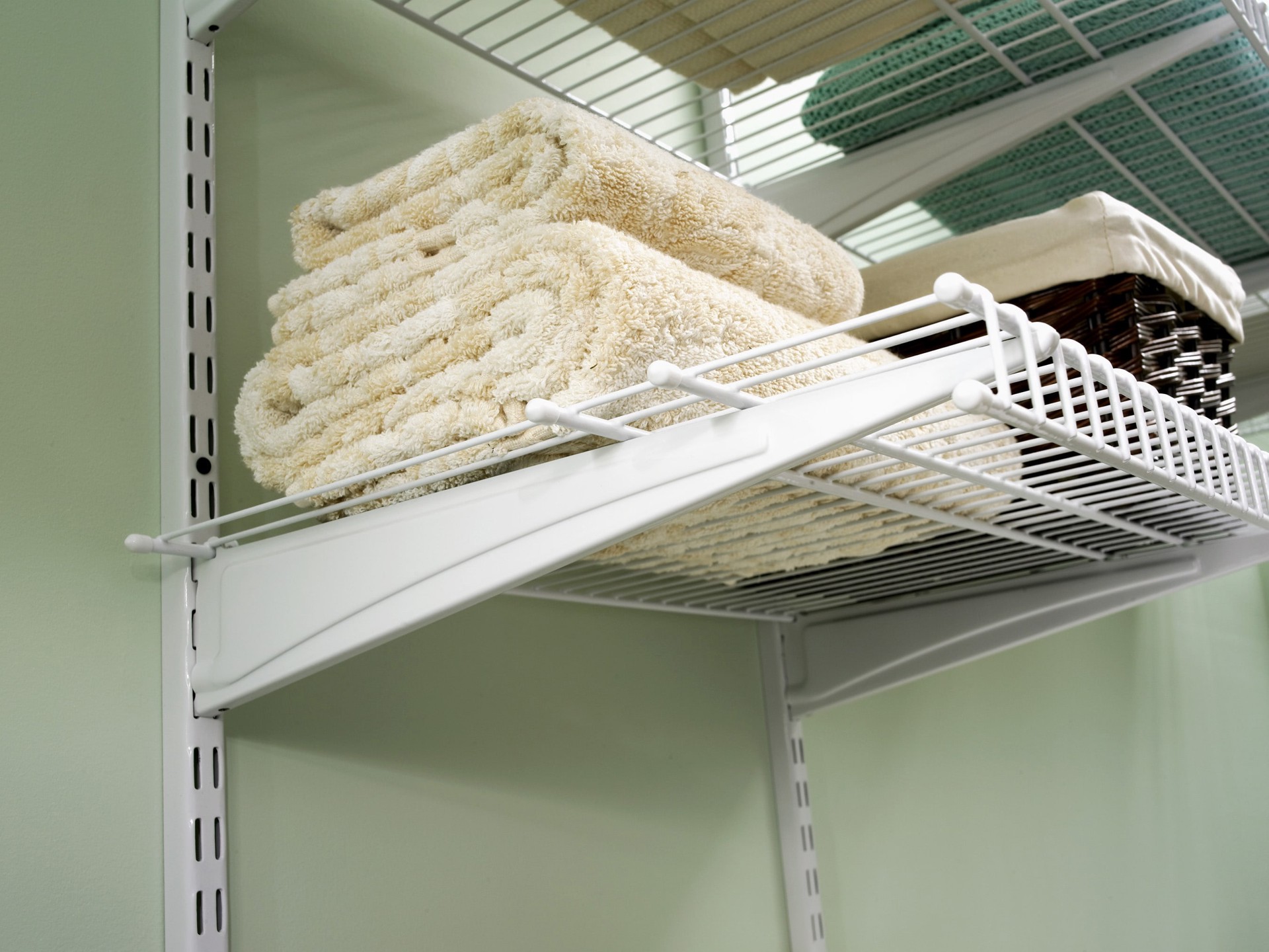 slide 2 of 3, ClosetMaid 0.5-in x 12.5-in x 2.5-in Steel Adjustable Mount Bracket for ShelfTrack, 1 ct