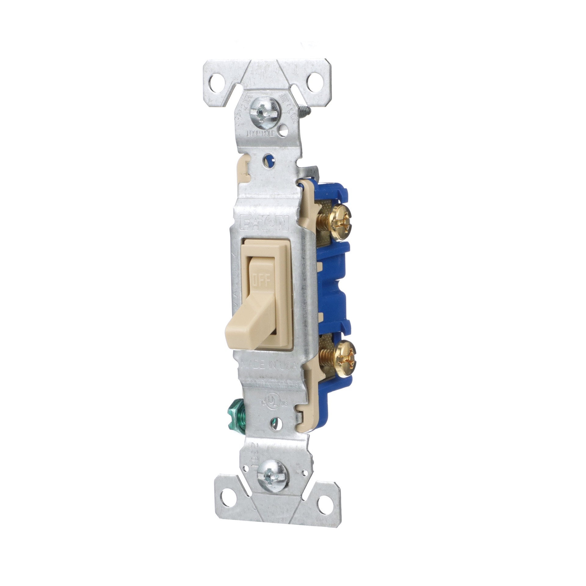 slide 2 of 6, Eaton 15-amp Single-pole Toggle Light Switch , Ivory 10 -Pack, 1 ct