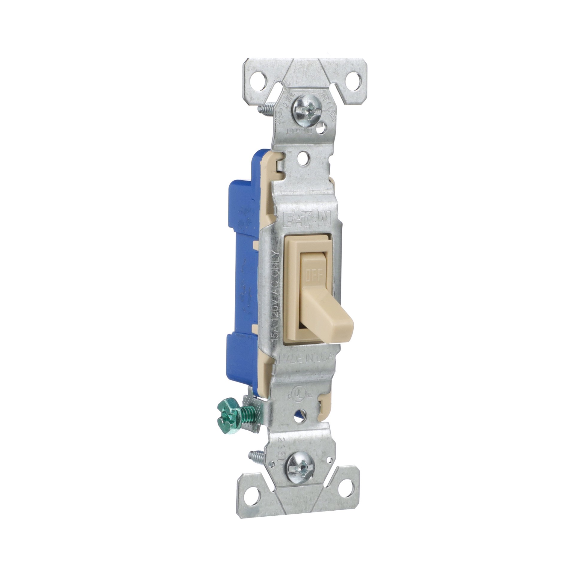 slide 6 of 6, Eaton 15-amp Single-pole Toggle Light Switch , Ivory 10 -Pack, 1 ct