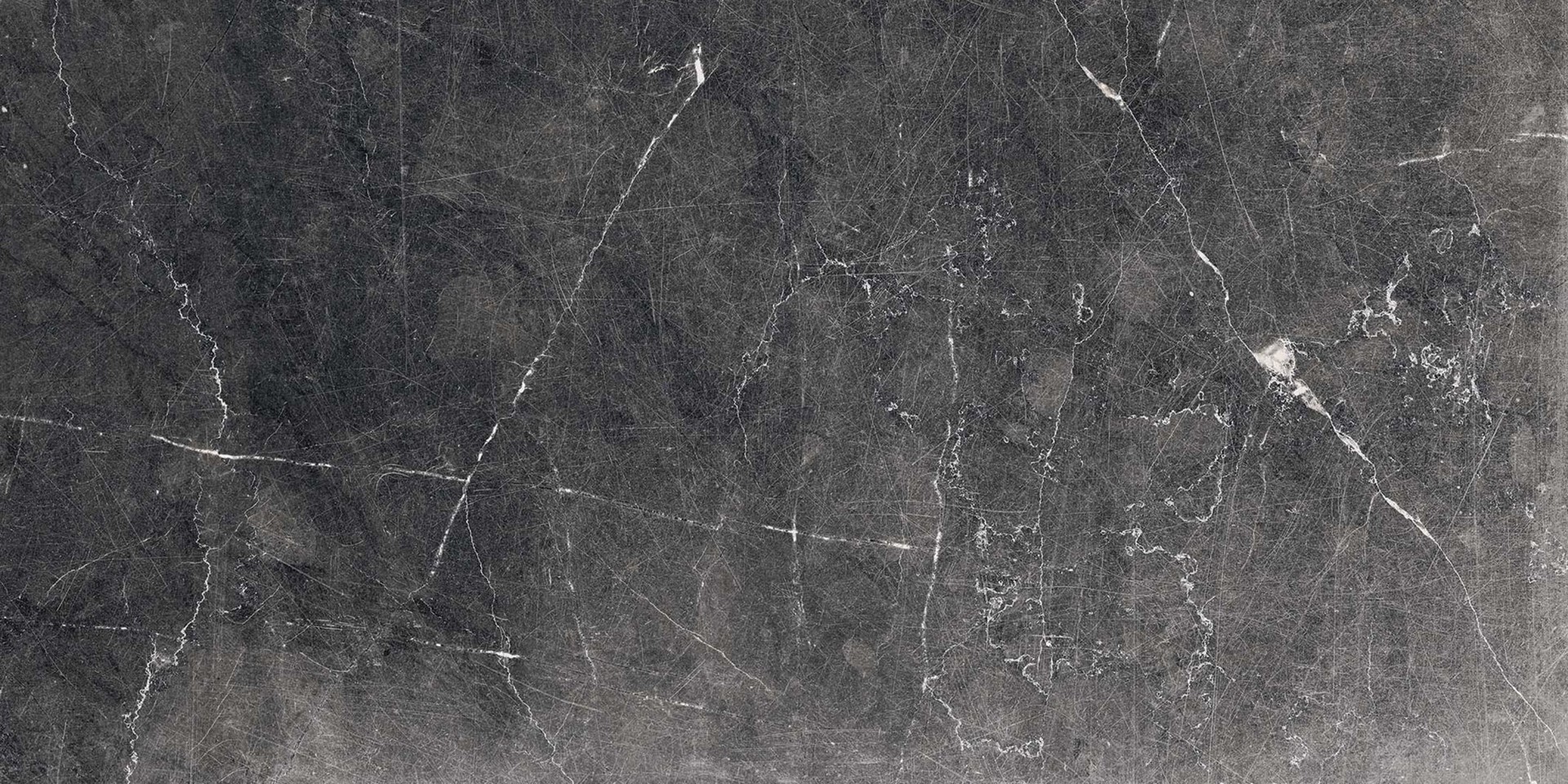 slide 5 of 6, allen + roth Noir Black veined 6-in x 12-in Glazed Porcelain Floor and Wall Tile ( 0.48-sq ft Piece ), 1 ct