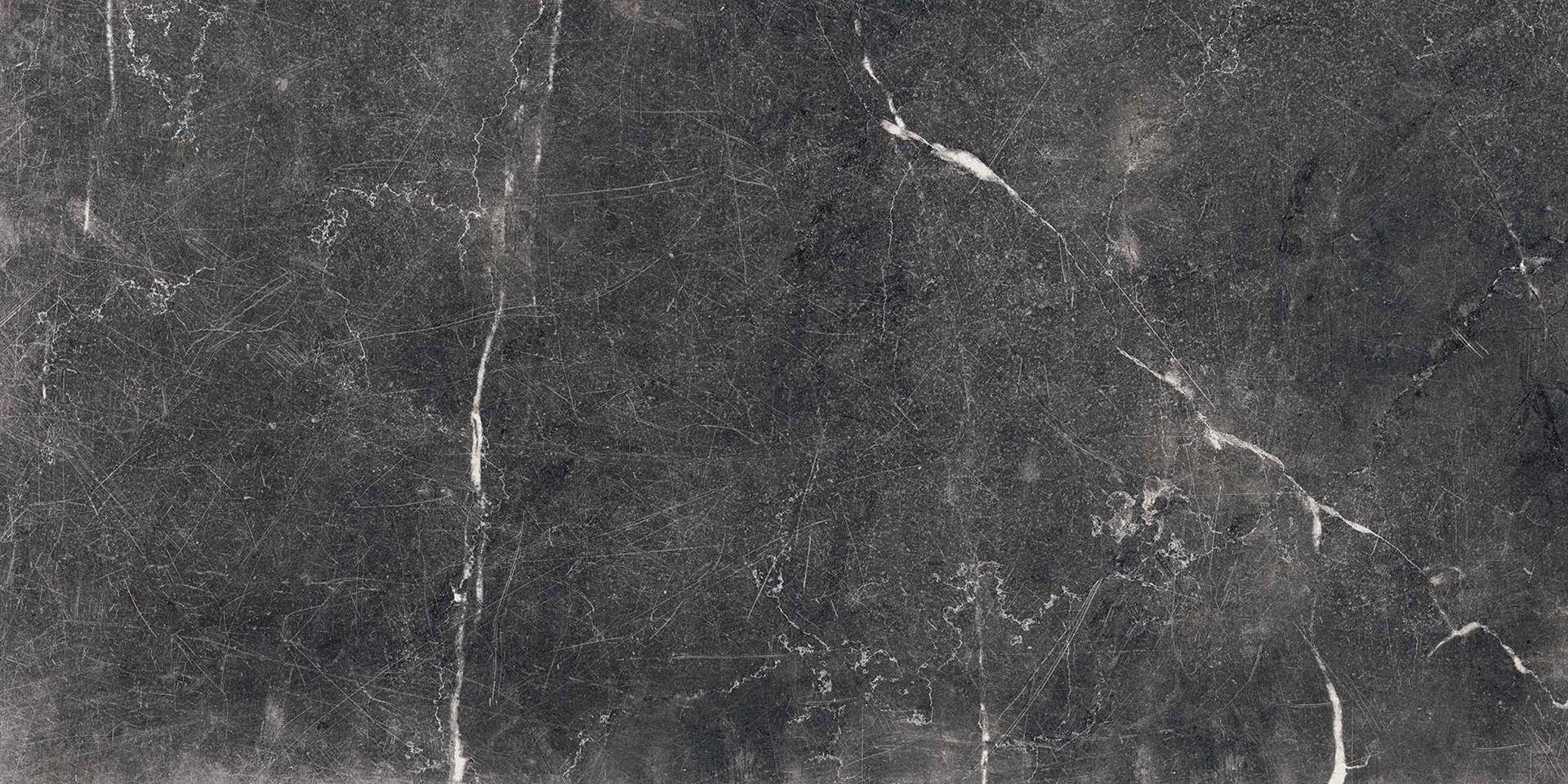 slide 6 of 6, allen + roth Noir Black veined 6-in x 12-in Glazed Porcelain Floor and Wall Tile ( 0.48-sq ft Piece ), 1 ct