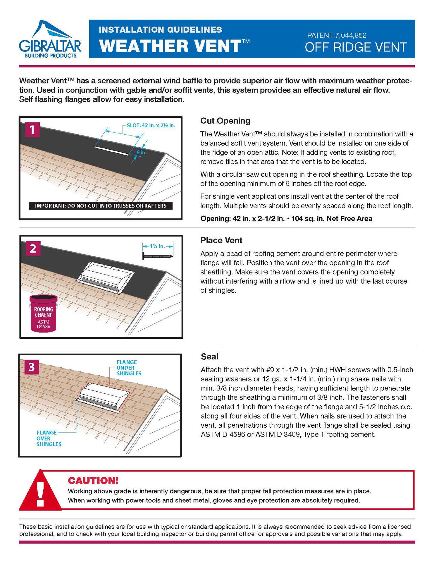 slide 5 of 6, Gibraltar Building Products Weather Vent 52-in x 48-in Brown Steel Roll Roof Ridge Vent, 1 ct