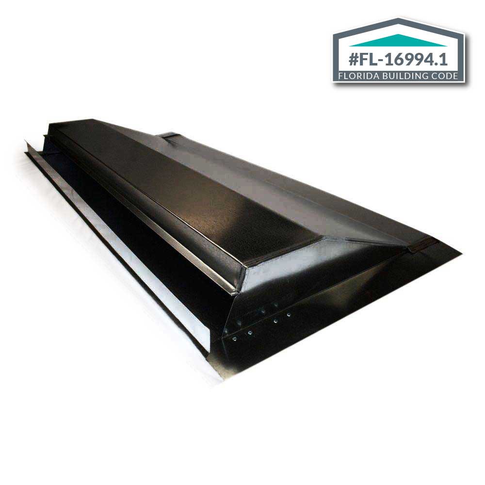 slide 6 of 6, Gibraltar Building Products Weather Vent 52-in x 48-in Brown Steel Roll Roof Ridge Vent, 1 ct