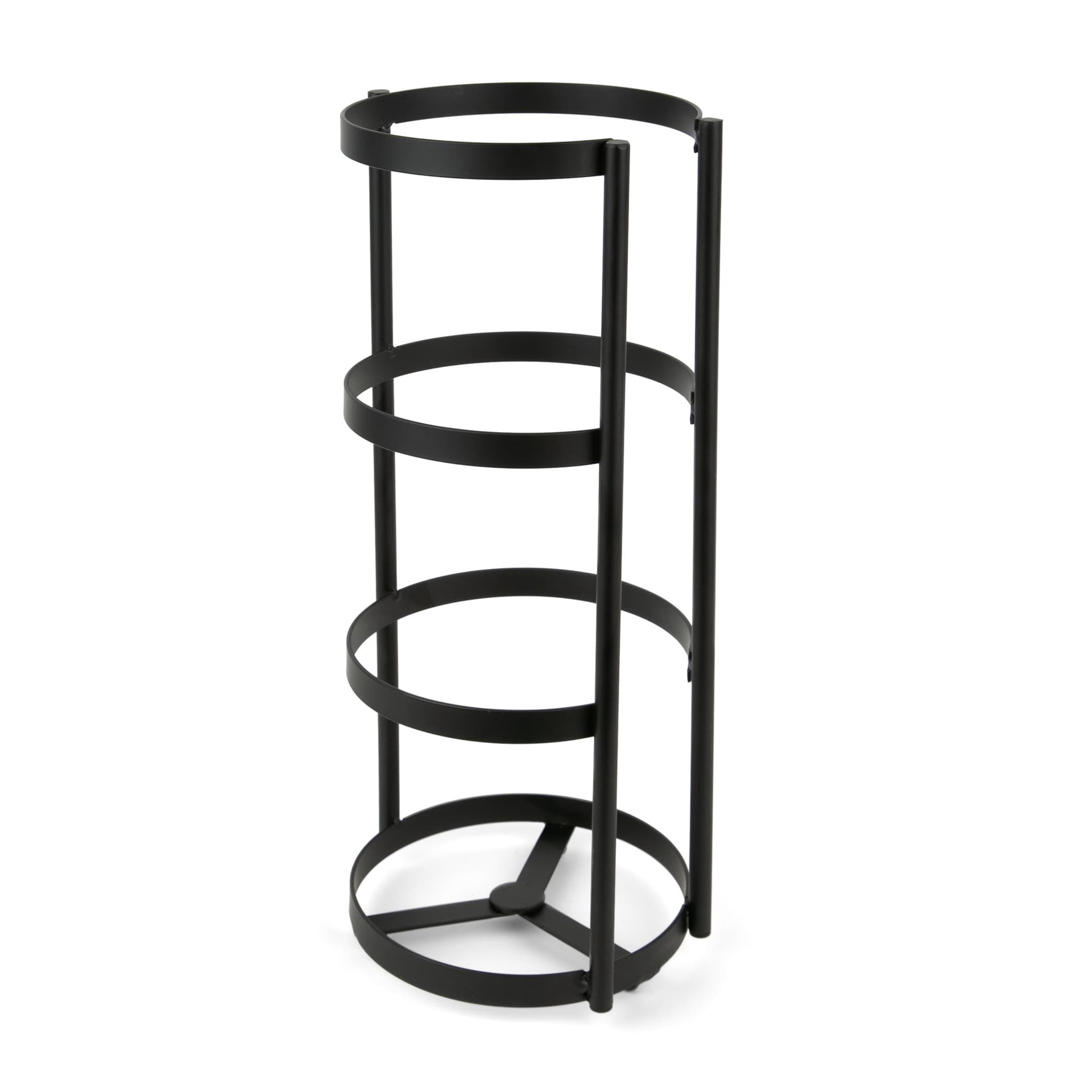 slide 1 of 6, Style Selections Black Freestanding Basket Toilet Paper Holder 4 -Rolls, 1 ct