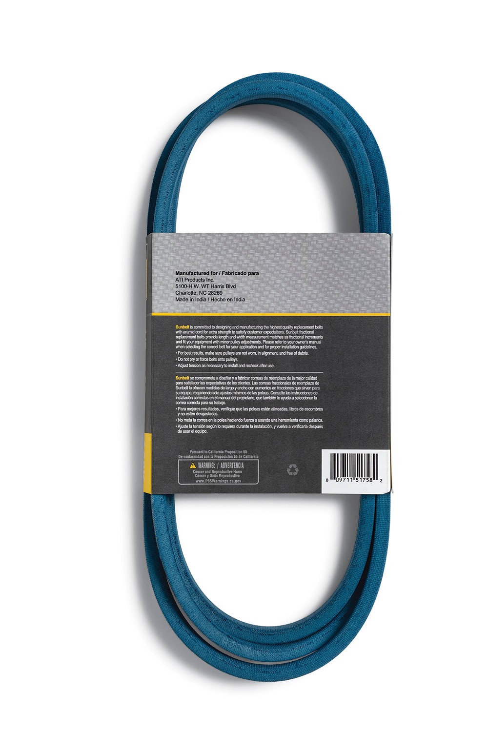 slide 2 of 6, Sunbelt 1/2-in x 90-in Deck/Drive Belt, Multiple, Replaces OEM Part Number A88K, 4L900K, 1 ct