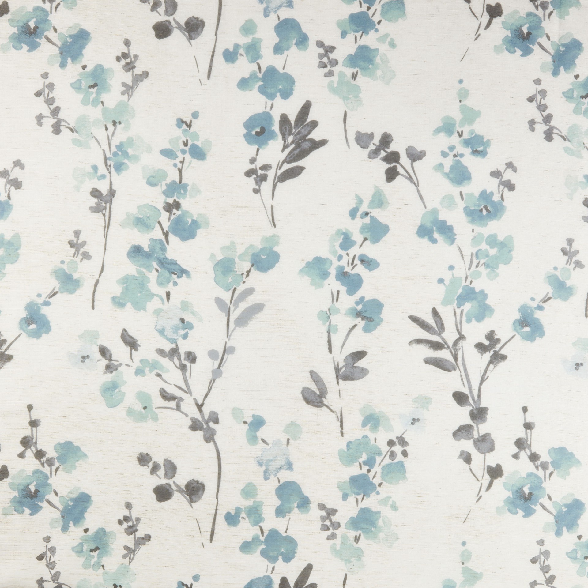 slide 5 of 6, allen + roth 84-in Blue Floral Semi-sheer Grommet Single curtain panel, 1 ct