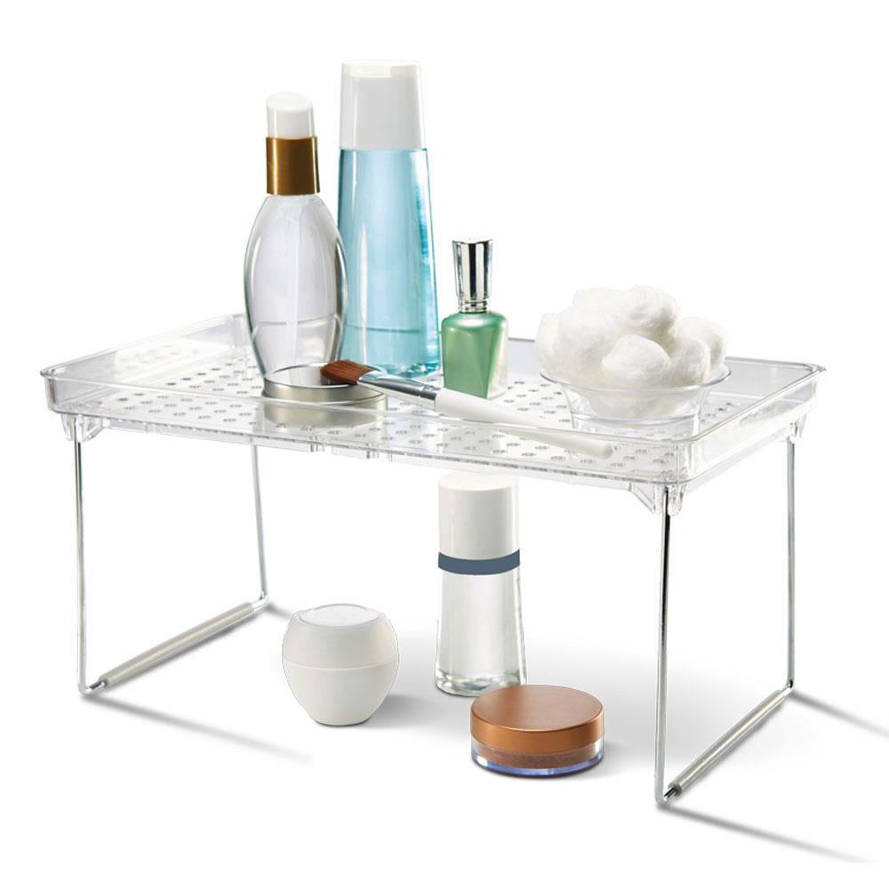 slide 2 of 6, Madesmart Bath Gray Plastic Bathroom organizer, 1 ct