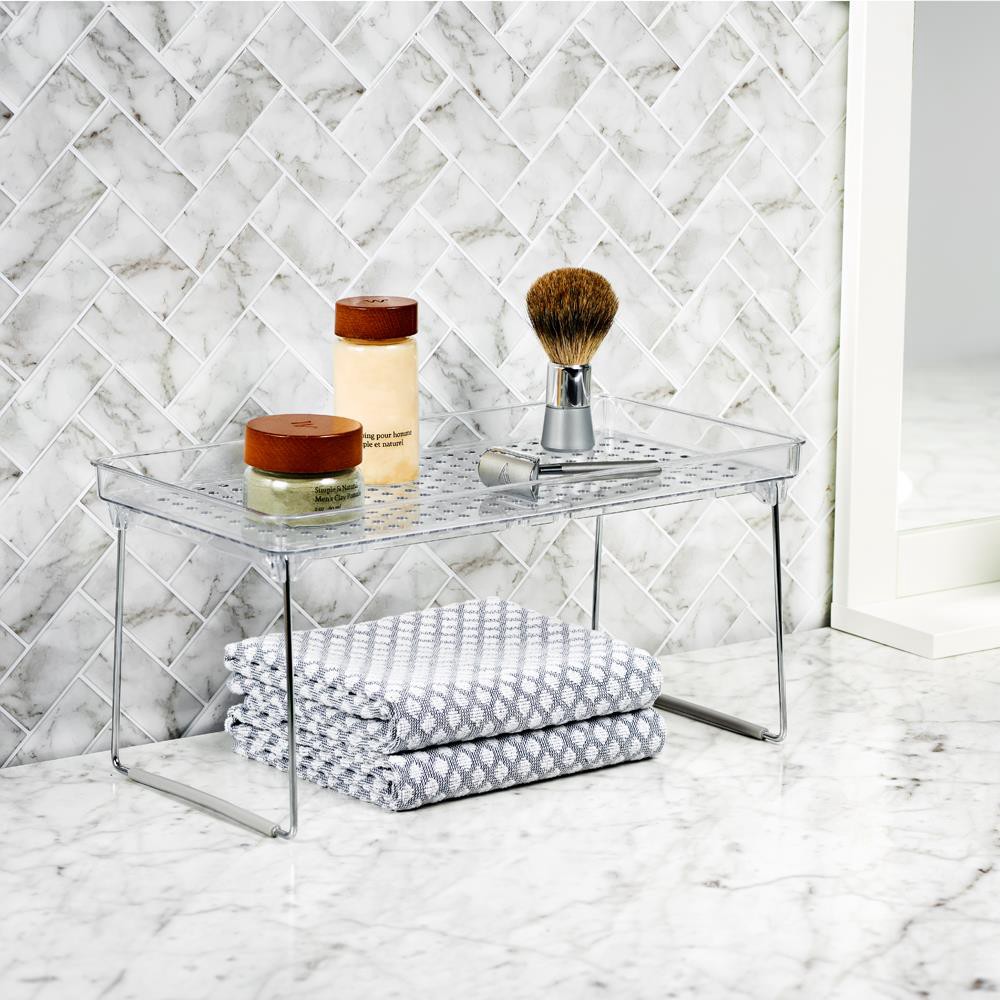 slide 3 of 6, Madesmart Bath Gray Plastic Bathroom organizer, 1 ct