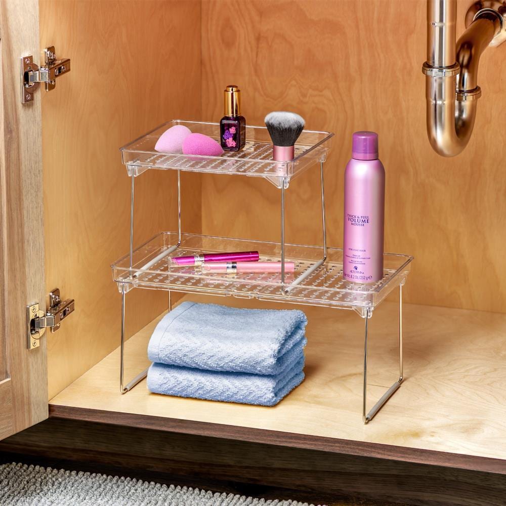 slide 4 of 6, Madesmart Bath Gray Plastic Bathroom organizer, 1 ct