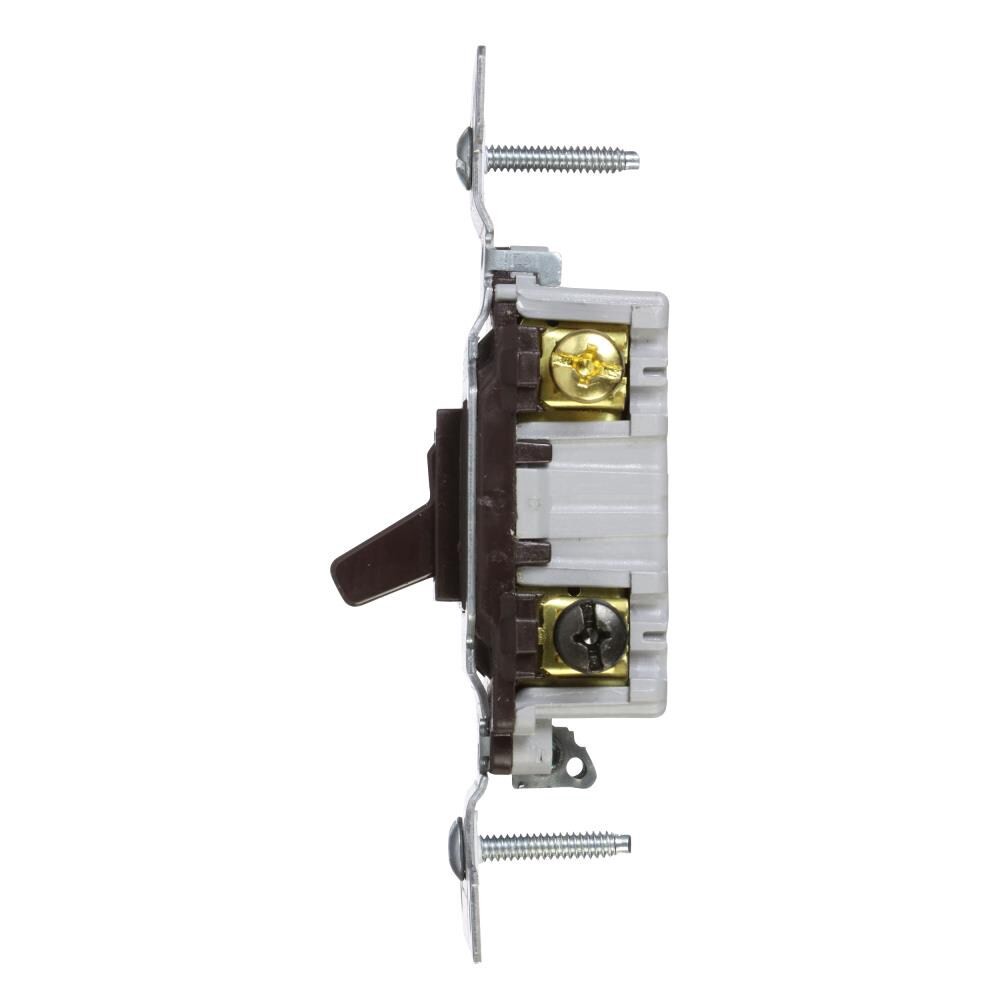 slide 3 of 3, Eaton 15-amp 3-way Toggle Light Switch , Brown, 1 ct